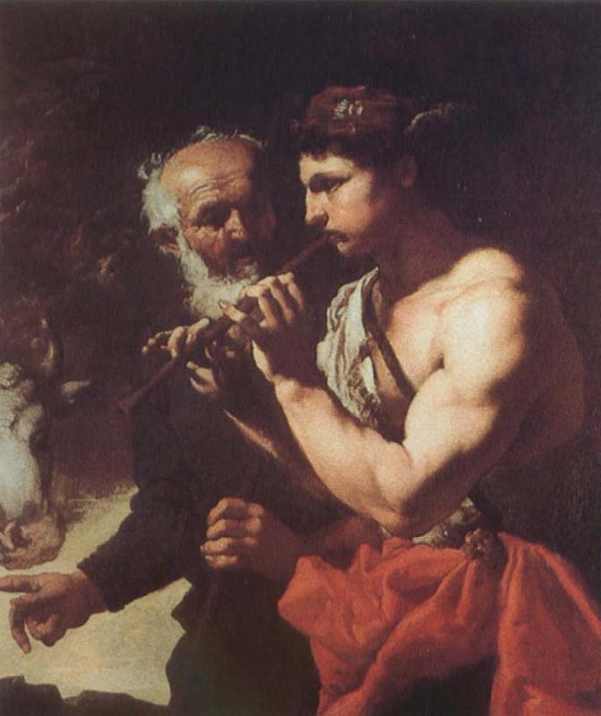 Johann Carl Loth Mercury Piping to Argus France oil painting art